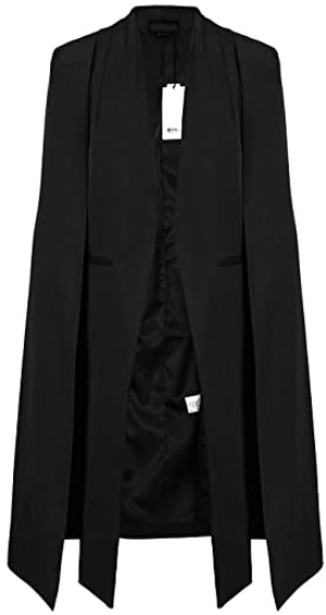 ASMAX longline blazer cape | 40plusstyle.com