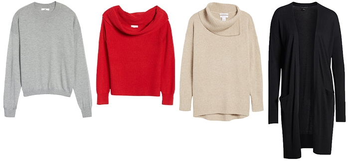 Casual fall outfits - sweaters and cardigans | 40plusstyle.com