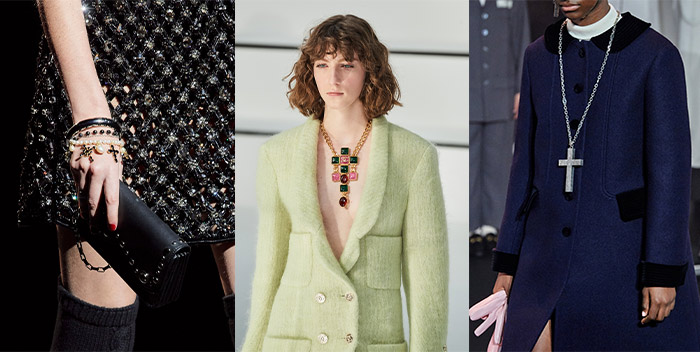 cross jewelry on the fall catwalks | 40plusstyle.com