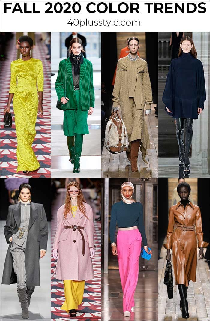 Fall clothing colors: 10 colors and 10 neutrals for you to wear from the Fall 2022 color trends | 40plusstyle.com