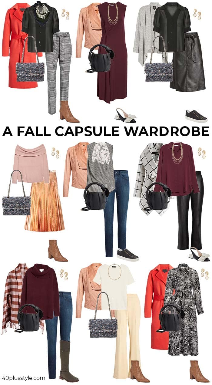 Fall capsule wardrobe with all the best trends for Fall 2020 40+ Style