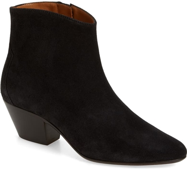 Isabel Marant 'Dacken' stitch bootie | 40plusstyle.com