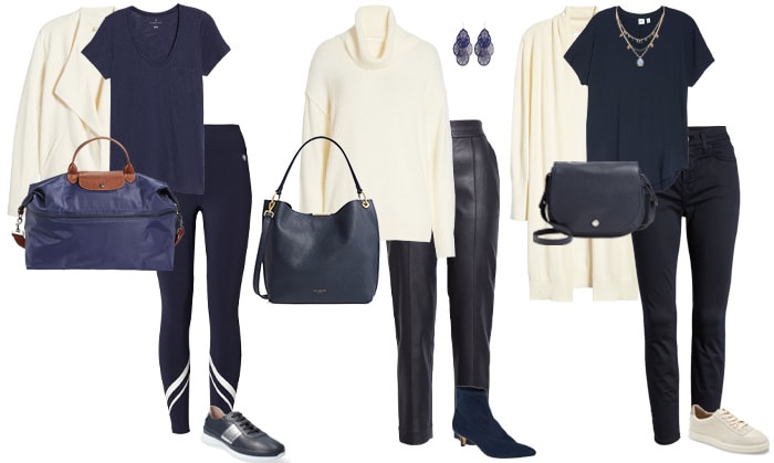 navy and cream outfit ideas | 40plusstyle.com