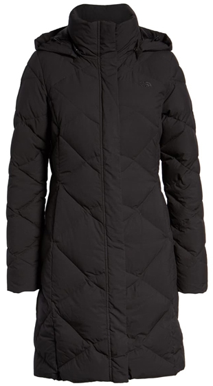 The North Face water repellent hooded parka | 40plusstyle.com