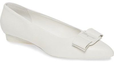 Salvatore Ferragamo 'Viva' blow ballet flat | 40plusstyle.com