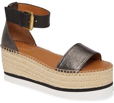 Best designer shoes - See by Chloé 'Gyn'  platform espadrille sandal | 40plusstyle.com