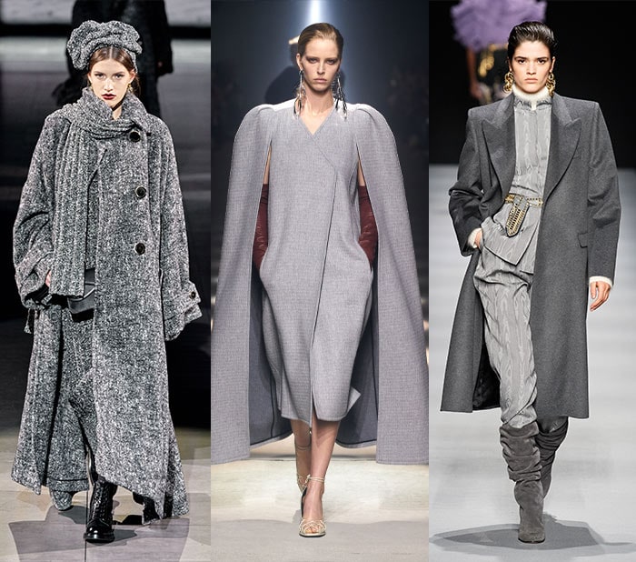 shades of gray on the 2020 runway shows for fall | 40plusstyle.com