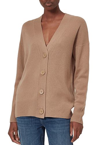 Equipment cashmere cardigan | 40plusstyle.com