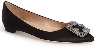 Manolo Blahnik 'Hangisi' flat | 40plusstyle.com