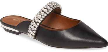 Kurt Geiger London 'Princely' crystal embellished mule | 40plusstyle.com