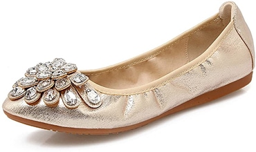 Flat party shoes - Meeshine foldable ballet flat | 40plusstyle.com