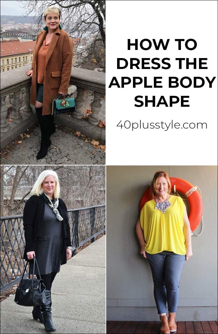 How to dress the apply body shape | 40plusstyle.com