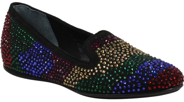 J. Reneé 'Hanuko' crystal embellished loafer flat | 40plusstyle.com