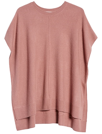 Nordstrom high/low wool & cashmere poncho | 40plusstyle.com