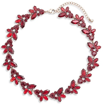 Knotty crystal statement collar necklace | 40plusstyle.com