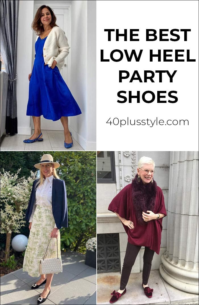 The best low heel party shoes that look even better than stilettos | 40[plusstyle.com