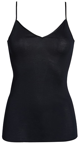 Hanro seamless V-neck cotton camisole | 40plusstyle.com