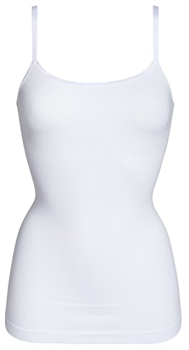 Women's camisoles - Hanes cotton cami with built-in shelf bra | 40plusstyle.com