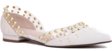 Cecilia New York studded d'Orsay flat | 40plusstyle.com