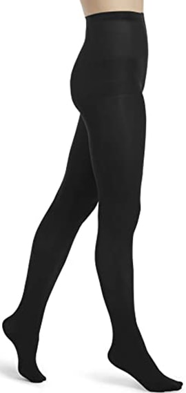 HUE opaque tights with control top | 40plusstyle.com