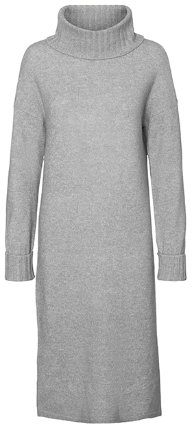 Warm winter dresses - VERO MODA turtleneck sweater dress | 40plusstyle.com