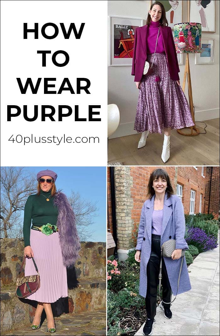 50 Shades of Purple: How to wear purple outfits in every shade from lilac to violet | 40plusstyle.com