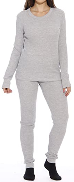 Just Love thermal underwear pajamas set | 40plusstyle.com