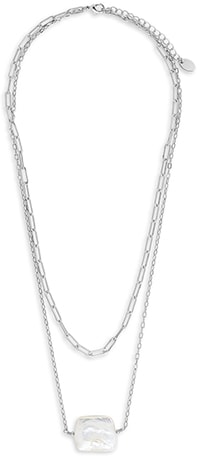 Sterling Forever layered pendant necklace | 40plusstyle.com