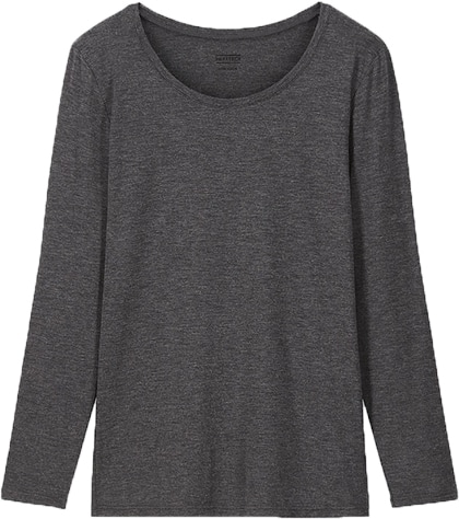 Uniqlo HEATTECH crew neck | 40plusstyle.com