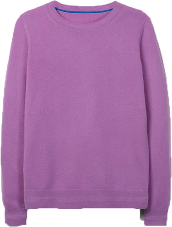 Boden cashmere crewneck sweater | 40plusstyle.com