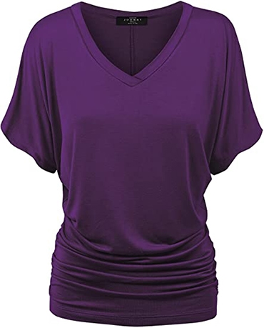 Made By Johnny V-neck dolman top | 40plusstyle.com