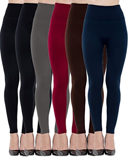 Buy Homma 6 Pack Fleece Lined Winter Warm Thick Legging Pants