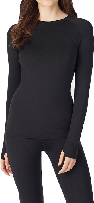 Warm Essentials By Cuddl Duds Women's Smooth Stretch Thermal Scoop