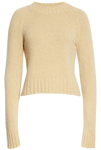 Vince shrunken mock neck cashmere sweater | 40plusstyle.com