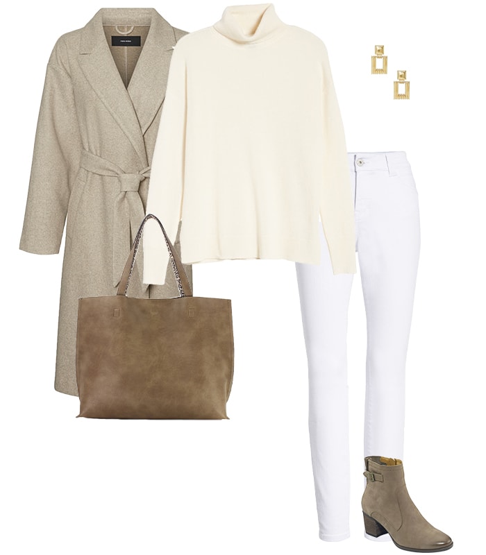 How to wear a sweater: all neutrals | 40plusstyle.com