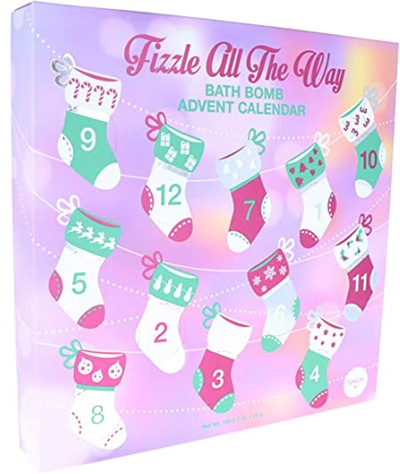 Fizzle All The Way Bath Bomb Advent Calendar | 40plusstyle.com