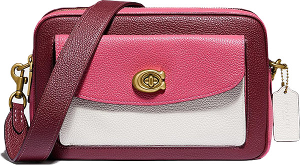 COACH Cassie Colorblock Leather Camera Bag | 40plusstyle.com