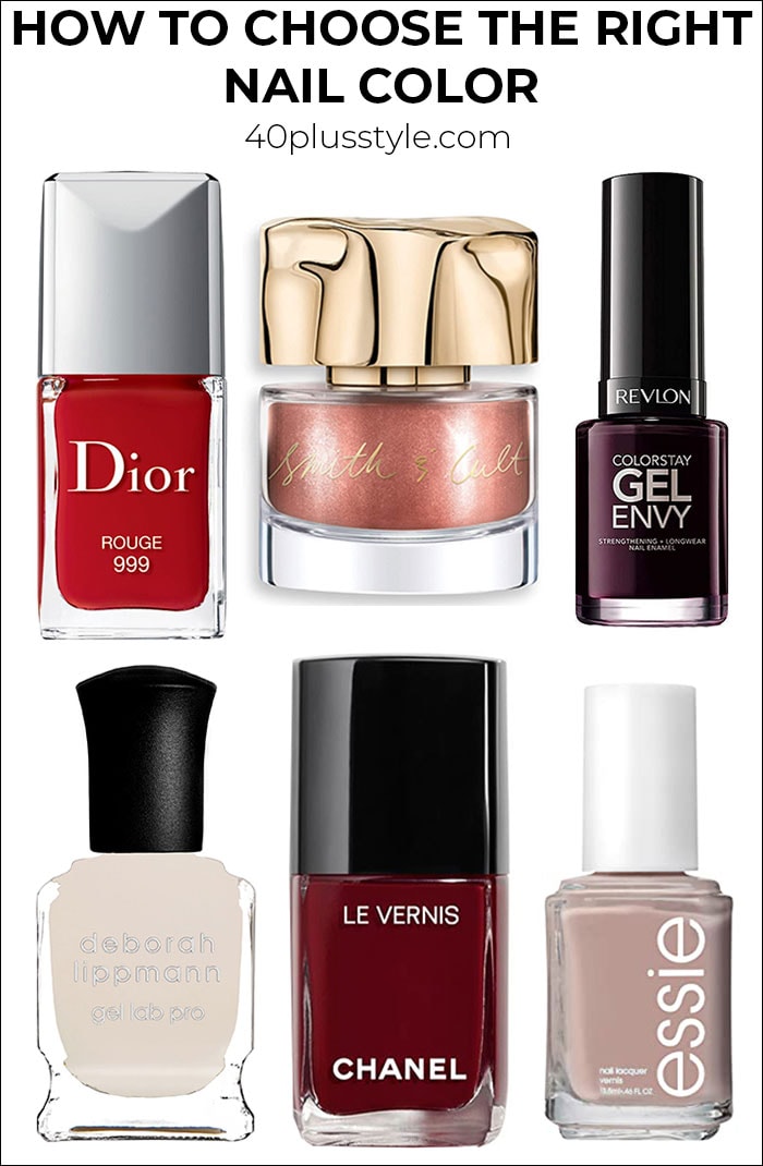 How to choose the right nail color and avoid "Old Lady" hands | 40plusstyle.com