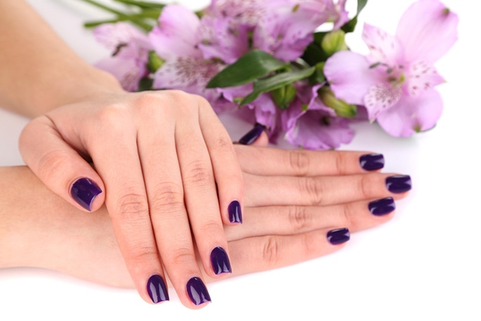 Purple nail polish | 40plusstyle.com