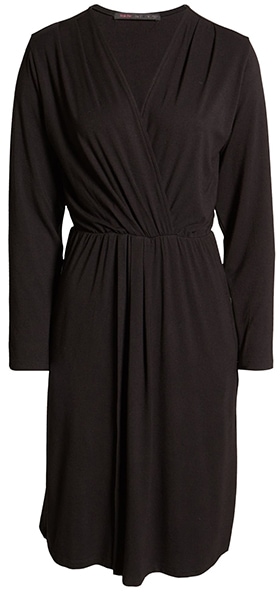 Fraiche by J faux wrap dress | 40plusstyle.com