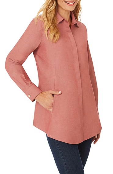 Stylish clothes - Foxcroft tunic blouse | 40plusstyle.com