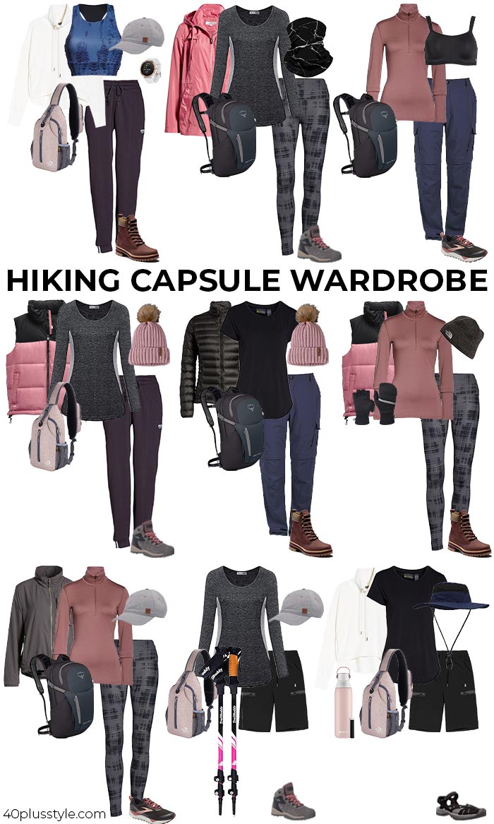 Hiking capsule wardrobe | 40plusstyle.com