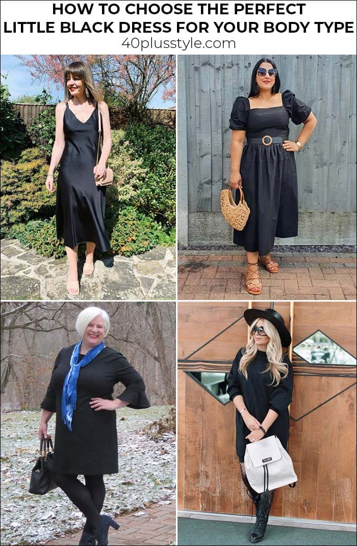 How to choose the perfect little black dress for your body type | 40plusstyle.com