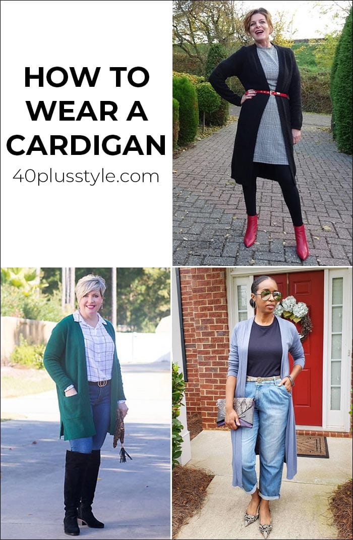 How to wear a cardigan without looking frumpy: 12 cardigan outfits for you to try | 40plusstyle.com