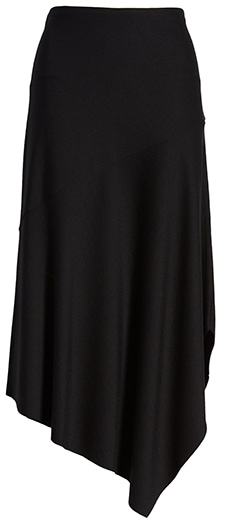 Lyssé handkerchief hem midi skirt | 40plusstyle.com