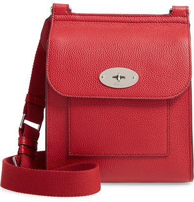 Mulberry small Antony leather crossbody bag | 40plusstyle.com