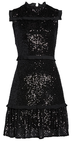 Julia Jordan sequin tiered A-line dress | 40plusstyle.com