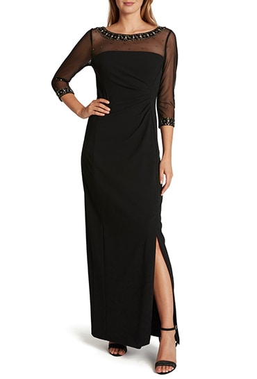 Black formal dress | 40plusstyle.com