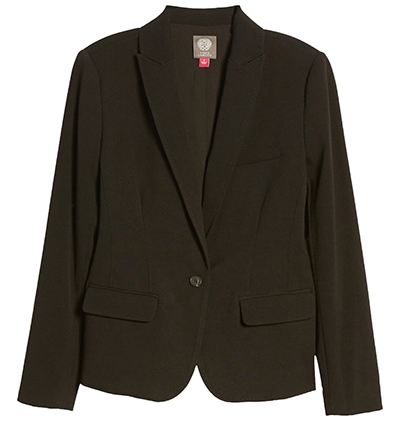 Vince Camuto classic notched collar blazer | 40plusstyle.com