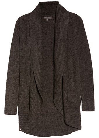 Barefoot Dreams circle cardigan | 40plusstyle.com